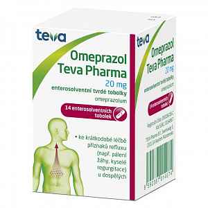 OMEPRAZOL TEVA PHARMA 20 MG 14X20MG Tobolky