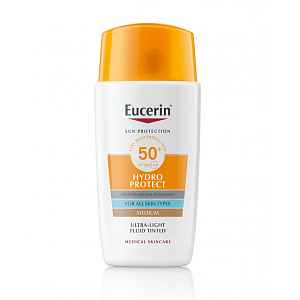 Eucerin SUN Hydro Protect Ultra lehký fluid na obličej středně tmavý SPF50+ 50 ml