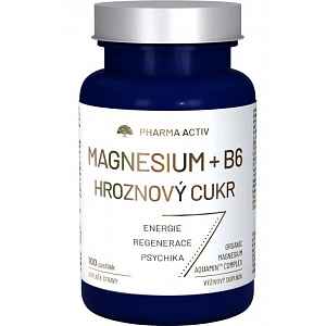 Magnesium + B6 hroznový cukr 100 pastilek