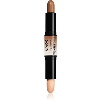 NYX Professional Makeup Wonder Stick oboustranná konturovací tyčinka odstín 02 Medium 2 x 4 g