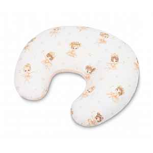 SENSILLO Kojící polštář, podkova, mušelín, bavlna, Baletka, pudrově růžová