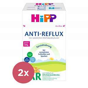 2x HiPP Anti-Reflux Speciální kojenecká výživa od narození 600 g