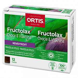 ORTIS Fructolax 12 žvýkacích kostek CZ/SK