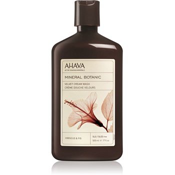 Ahava Mineral Botanic Hibiscus & Fig sametový sprchový krém ibišek a fík  500 ml