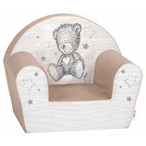 Dětské křesílko LUX Teddy Star, béžové