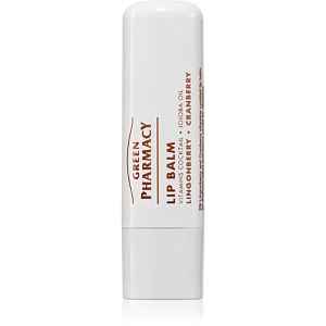 Green Pharmacy Lingonberry and Cranberry Lip Balm vyživující balzám na rty 3.6 ml