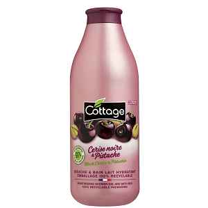 Cottage Moisturizing Shower Gel & Bath Milk - Black Cherry & Pistachio sprchový gel a mléko do koupele 97% přírodní  750 ml