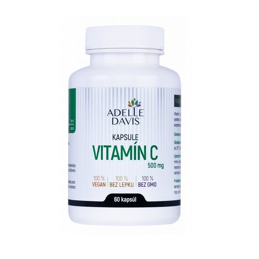 Adelle Davis Vitamín C 500 mg 60 kapslí