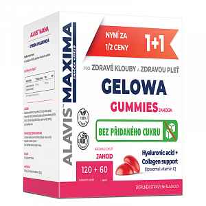 Alavis Maxima Gelowa Gummies jahoda 120 tablet + 60 kapslí