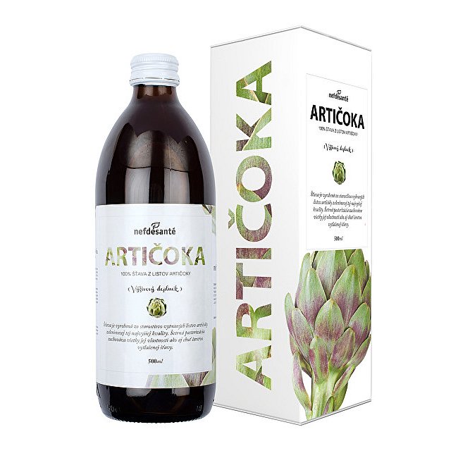 Artičoka - 100% šťava z listov artičoky 500 ml