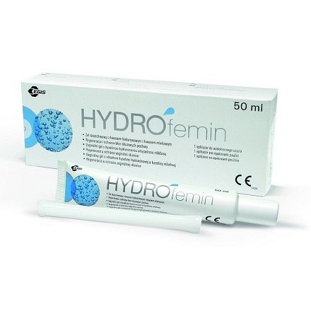 HYDROFEMIN vaginální gel s kys. hyaluronovou a mléčnou 50ml