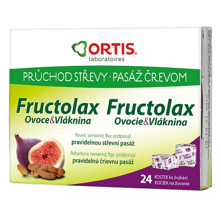 ORTIS Fructolax 24 žvýkacích kostek CZ/SK