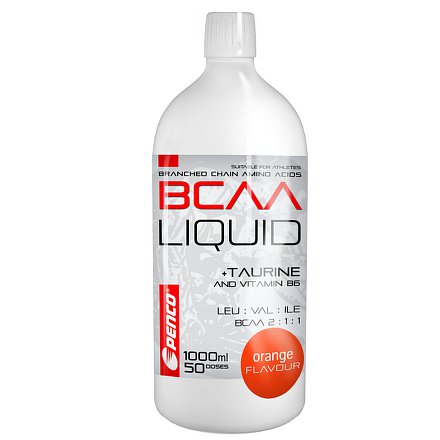 PENCO Aminokyseliny BCAA LIQUID Pomeranč 1000ml