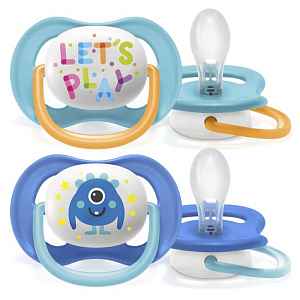 Philips AVENT Šidítko Ultra air Play 6-18m mix, 2 ks