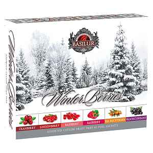 BASILUR Winter berries assorted kolekce černých čajů 60 gastro sáčků