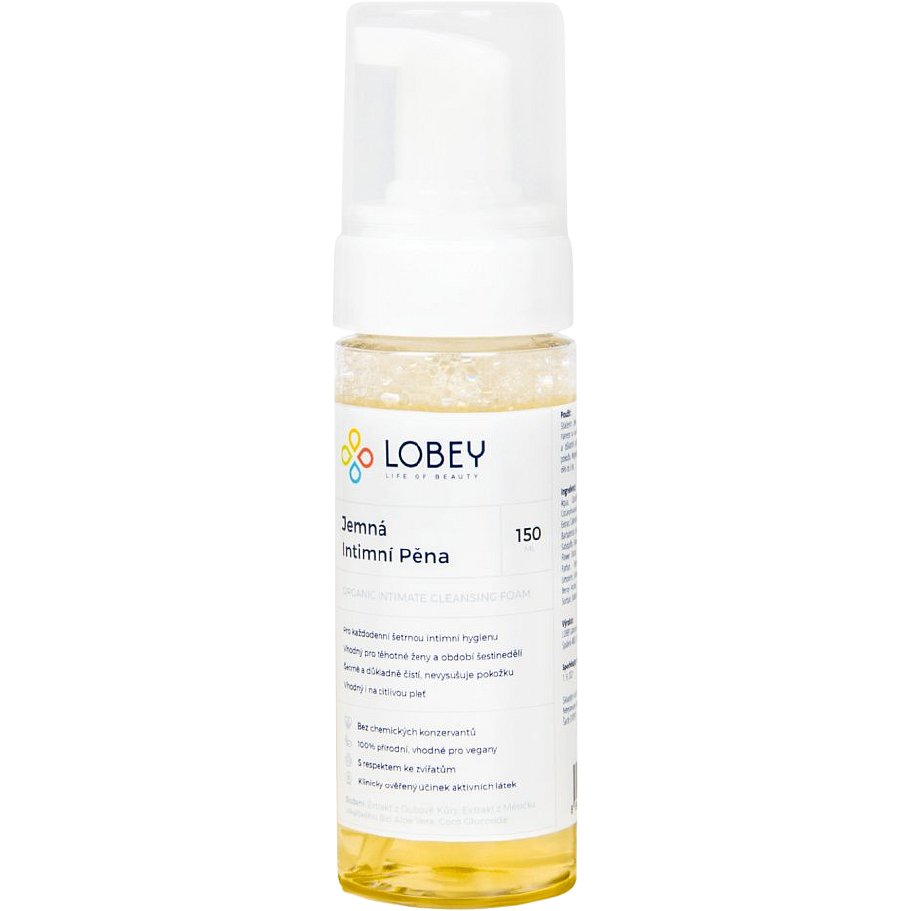 Lobey Jemná intimní mycí BIO pěna 150ml