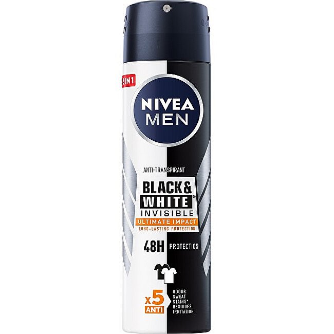 Nivea Antiperspirant ve spreji Men Invisible Black & White Ultimate Impact  150 ml