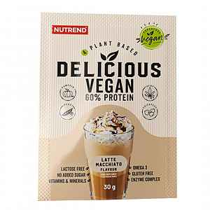 Nutrend Delicious Vegan protein 30g - čokoláda, lískový oříšek