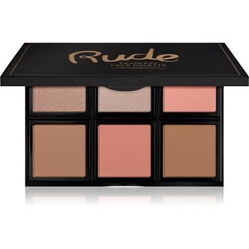 Rude Cosmetics Face Palette Fearless paletka na tvář 18 g