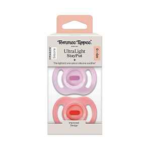 Tommee Tippee Silikonový dudlík Ultra Light 0-6m 2 ks více barevných variant