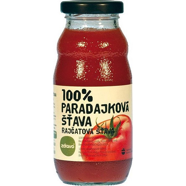 ZDRAVO Šťáva 100% rajčatová 200ml