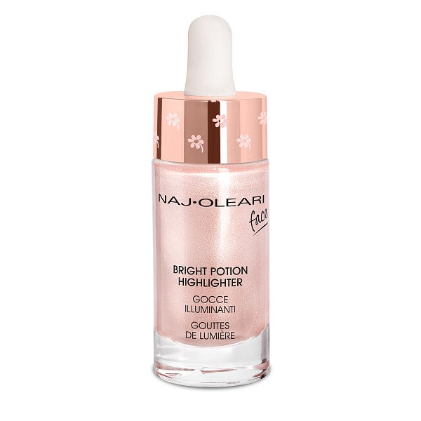 Naj-Oleari Bright Potion Highlighter rozjasňující kapky  - Rose Quartz 17 ml