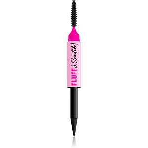 NYX Professional Makeup Fluff & Snatch tužka na obočí s pudrovým efektem odstín Black 1 g