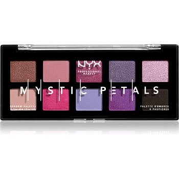 NYX Professional Makeup Mystic Petals paletka očních stínů odstín Midnight Orchid 10 x 0,8 g