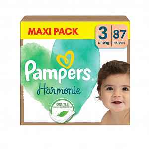 Pampers Harmonie Maxi Pack vel. 3 6–10 kg dětské pleny 87 ks