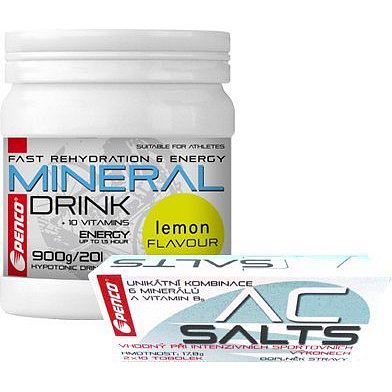 Iontový nápoj Mineral Drink Citron + Minerály proti křečím AC SALTS 2x10 tob. v blistru