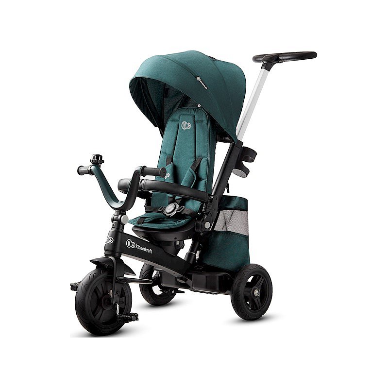 KINDERKRAFT Tříkolka Easytwist Midnight Green Kinderkraft