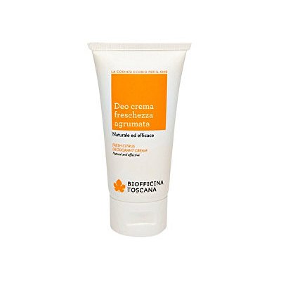 Biofficina Toscana Svěží citrusový deodorační krém (Fresh Citrus Deodorant Cream)  50 ml