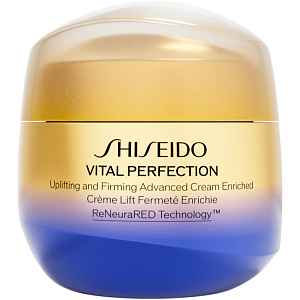 Shiseido Vital Perfection Uplifting & Firming Advanced Cream Enriched intenzivně zpevňující denní a noční krém pro suchou pleť 75 ml