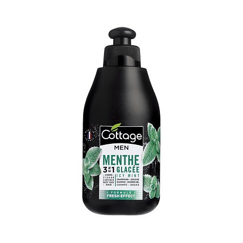 Cottage Shampoo-Shower Gel Icy Mint Fresh Effect šampón a sprchový gel 3 v 1 ledová máta 250ml