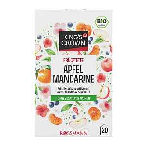 King's Crown BIO ovocno-bylinný čaj Jablko a mandarinka 40 g
