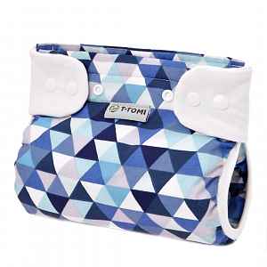 T-tomi Ortopedické abdukční kalhotky PLUS - patentky Blue triangles (5-9kg)