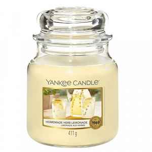 Yankee Candle Homemade Herb Lemonade vonná svíčka Classic střední 411 g