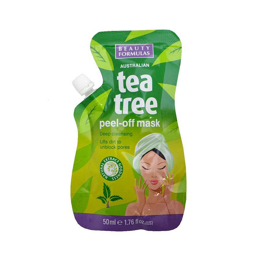Beauty Formulas Tea tree pleťová maska 50ml