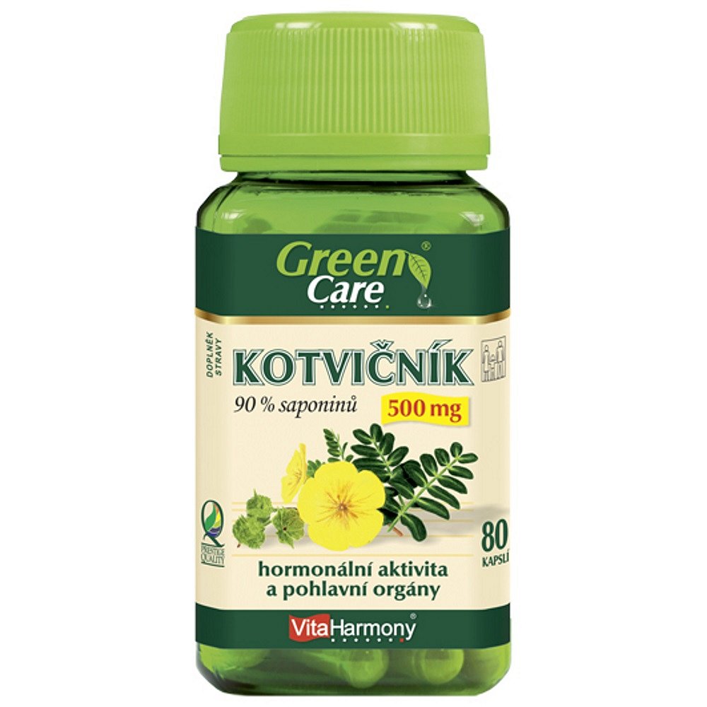 VITAHARMONY Kotvičník 500 mg 90% saponinů 80 cps.