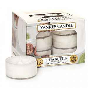 Yankee Candle Aromatické čajové svíčky Shea Butter  12 x 9,8 g
