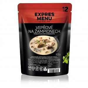 EXPRES MENU Vepřové na žampionech 2 porce