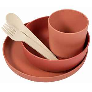 Bo Jungle Bo Jungle Jídelní sada CPLA, Terracotta 5ks 5 ks