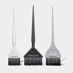 Framar Set třpytivých štětců Glitter Family Pack - Triple Threat, Classic, Big Daddy