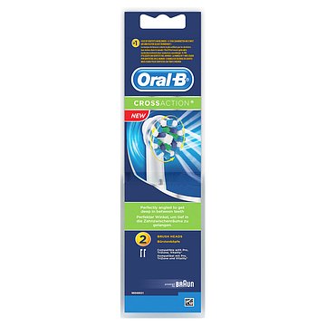 Oral B Cross Action náhrady na elektrický zubní kartáček 2 ks