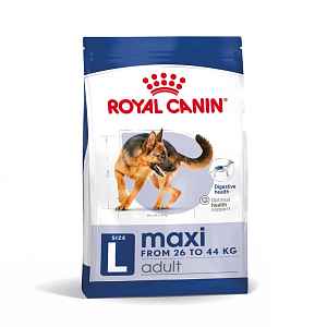 Royal Canin Maxi Adult - granule pro dospělé psy velkých plemen 15 kg + 3 kg ZDARMA!