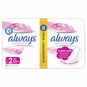 Always Ultra Super Plus Sensitive 2x8 ks
