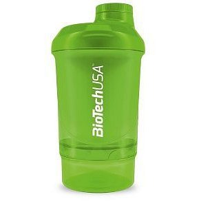 BiotechUSA Wave+ Nano shaker 300ml (+150ml) Grass Green