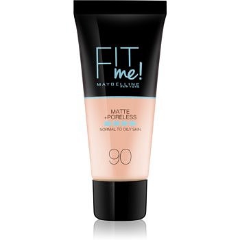 Maybelline Fit Me! Matte+Poreless matující make-up pro normální a mastnou pleť odstín 90 Alabaster 30 ml