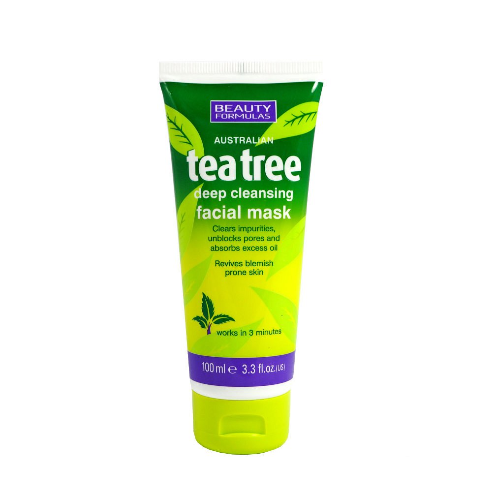 Beauty Formulas Tea tree hloubkově čistící maska na pleť 100ml