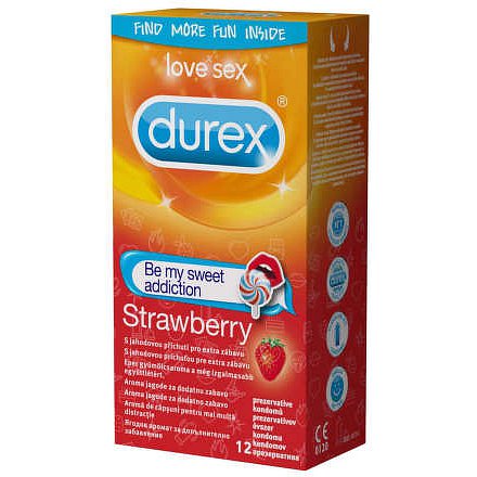 DUREX EMOJI Strawberry 12ks